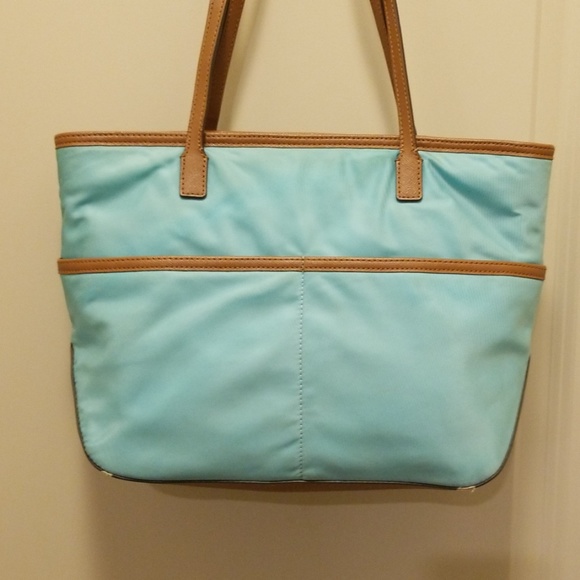 Michael Michael Kors leather trimmed canvas bag - Picture 3 of 8